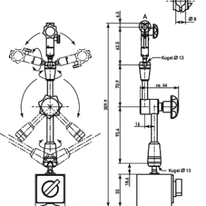 Jointed Magnetic Stand