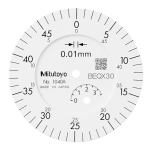 Dial Gauge, Flat Back, ISO Type