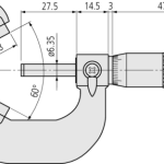 3 Flute V-Anvil Micrometer