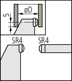 Tube Micrometer, Spherical Anvil/Spindle