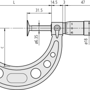 Disc Micrometer, Hardened Steel Disks