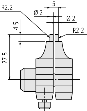 Caliper Jaw Inside Micrometer