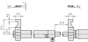 Caliper Jaw Inside Micrometer