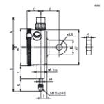 Dial Gauge, Flat Back, ISO Type