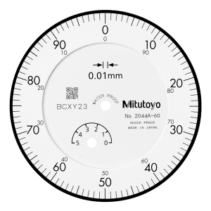 Dial Gauge, Flat Back, ISO Type