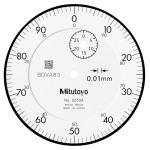 Dial Gauge, Flat Back, ISO Type