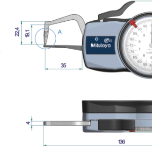 External Dial Caliper Gauge