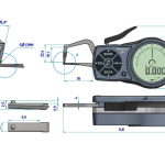 External Digital Caliper Gauge