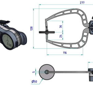 External Digital Caliper Gauge