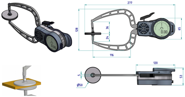 External Digital Caliper Gauge