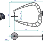External Digital Caliper Gauge