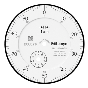 Dial Gauge, Flat Back, ISO Type