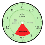 Dial Gauge, Flat Back, ISO Type