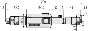 Digital Tubular Inside Micrometer (Rod)