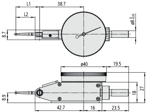 Dial Test Indicator, Horizontal Type - Image 3