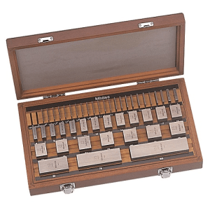 Gauge Block Set, Metric, Ins. Cert.,ASME